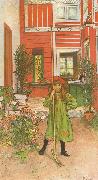 Carl Larsson Rading oil painting on canvas